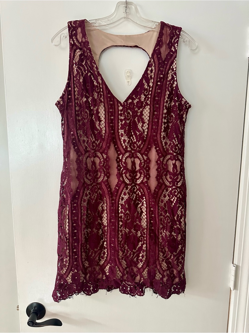 Maroon lace dress - women’s size L